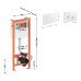 Набір інсталяція 4 в 1 Qtap Nest ST з круглою панеллю змиву QT0133M425V1164GW