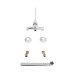 Смеситель для кухни локтевой Lidz Watt 009 настенный  (k35) LDWAT009CRM34862 Chrome