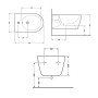 Біде підвісне Qtap Swan 520х360х320 White QT16555378W