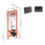 Набір інсталяція 4 в 1 Qtap Nest ST з лінійною панеллю змиву QT0133M425M08V1091MB