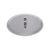 Лійка для верхнього душу Лейки Lidz Лейка 130 300 мм округла LDNIA130NKS32451 Chrome