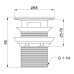 Донный клапан Lidz Tani 004 нажимной 1 1/4" с переливом LDTAN004CRM32527 Chrome