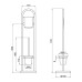 Ёршик Lidz Oreo 0507 напольный (матовое стекло) LDORE0507CRM32480 Chrome