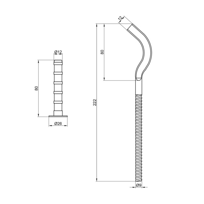 Кріплення Thermo Alliance Standart на чавунний радіатор 10х230 мм SD113230