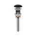 Донний клапан для раковини Qtap PU03O 225х70х70 Matt black з переливом