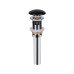 Донний клапан для раковини Qtap PU03O 225х70х70 Matt black з переливом