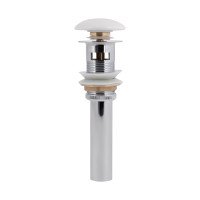 Донный клапан для раковины Qtap PU02O 225х70х70 White с переливом