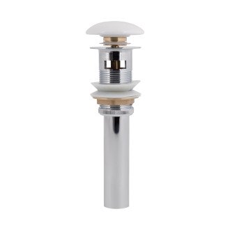 Донный клапан для раковины Qtap PU02O 225х70х70 White с переливом