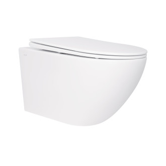 Унитаз подвесной Qtap Jay безободковый с сиденьем Soft-close QT07335176W