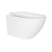 Унітаз підвісний Qtap Jay безобідковий з сідінням Soft-close QT07335176W