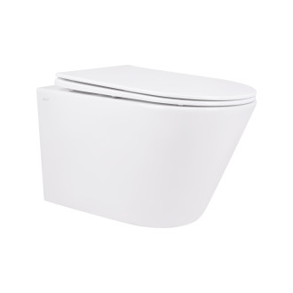 Унитаз подвесной Qtap Swan безободковый с сиденьем Soft-close QT16335178W