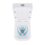 Унітаз-компакт Qtap Crow безобідковий з сідінням Soft-close QT05222170W