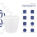 Унітаз підвісний Qtap Swan безобідковий з сідінням Soft-close QT16335178W