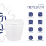 Унітаз підвісний Qtap Swan безобідковий з сідінням Soft-close QT16335178W