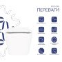 Унітаз підвісний Qtap Crow Rimless безобідковий з сідінням Soft-close QT05335170W