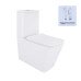 Унитаз-компакт Qtap Crow безободковый с сиденьем Soft-close QT05222170W