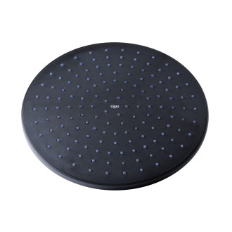 Лійка для верхнього душу Qtap Hlavova 230 мм округла QTHLAVA228O1ZBB Black Matt