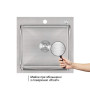Мийка для кухні інтегрована Lidz Handmade H5050 (LDH5050BRU35375) Brushed Steel 3,0/1,0 мм