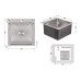 Мийка для кухні інтегрована Lidz Handmade H5050 (LDH5050BRU35375) Brushed Steel 3,0/1,0 мм