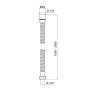Шланг Lidz Niagara 12 1,5-2,0 м LDNIA12CRM35460 Chrome
