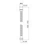 Шланг Lidz Niagara 06 1,5-1,7 м LDNIA06CRM35454 Chrome