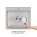 Мийка для кухні інтегрована Lidz Handmade H5045 (LDH5045BRU35383) Brushed Steel 3,0/1,0  мм