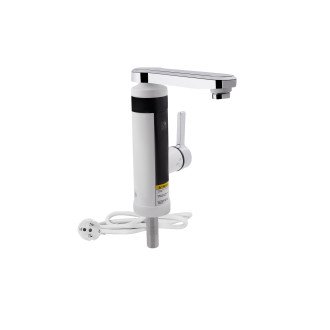 Проточний кран-водонагрівач кухонний для кухні Lidz Warm 061 LDWAR061WCR35431 White / Chrome