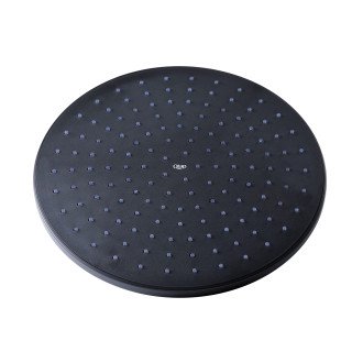 Лійка для верхнього душу Qtap Hlavova 230 мм округла QTHLAVA228O1ZBB Black Matt
