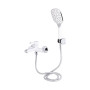 Змішувач для ванни Qtap Grand (з душовим гарнітуром) QTGRAWCR006 Chrome/White