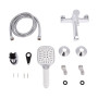 Змішувач для ванни Qtap Grand (з душовим гарнітуром) QTGRAWCR006 Chrome/White
