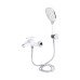 Змішувач для ванни Qtap Grand (з душовим гарнітуром) QTGRAWCR006 Chrome/White