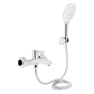 Смеситель для ванны Qtap Grand (c душевым гарнитуром) QTGRACRM006 Chrome