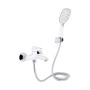 Змішувач для ванни Qtap Grand (з душовим гарнітуром) QTGRAWCR006 Chrome/White