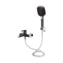 Змішувач для ванни Qtap Grand (з душовим гарнітуром) QTGRABCR006 Chrome/Black