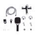 Смеситель для ванны Qtap Grand (c душевым гарнитуром) QTGRABCR006 Chrome/Black