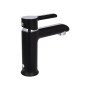 Змішувач для раковини Qtap Grand QTGRABCR001F Chrome/Black