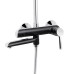 Душова система універсальна Qtap Grand на три споживачі (з виливом) QTGRABCR1004 Chrome/Black