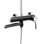 Душова система універсальна Qtap Grand на три споживачі (з виливом) QTGRABCR1004 Chrome/Black