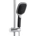 Душова система універсальна Qtap Grand на три споживачі (з виливом) QTGRABCR1004 Chrome/Black