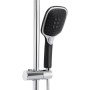 Душова система універсальна Qtap Grand на три споживачі (з виливом) QTGRABCR1004 Chrome/Black