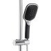 Душова система універсальна Qtap Grand на три споживачі (з виливом) QTGRABCR1004 Chrome/Black
