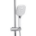 Душова система універсальна Qtap Grand на три споживачі (з виливом) QTGRAWCR1004 Chrome/White