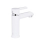 Змішувач для раковини Qtap Grand QTGRAWCR001F Chrome/White