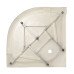 Душовий бокс Lidz Tani SB90x90.SAT.LOW.GR, скло тоноване 4 мм