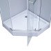 Душова кабіна Lidz Dozorca SC90x90.CRM.LOW.TR, скло прозоре 6 мм