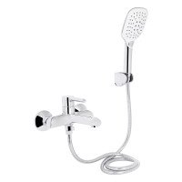 Змішувач для ванни Qtap Grand (з душовим гарнітуром) QTGRACRM006 Chrome