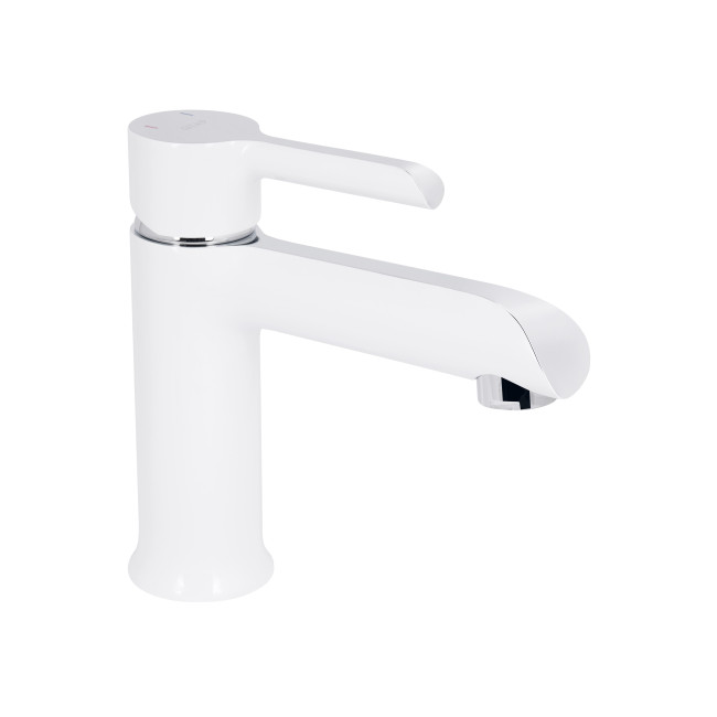 Змішувач для раковини Qtap Grand QTGRAWCR001F Chrome/White