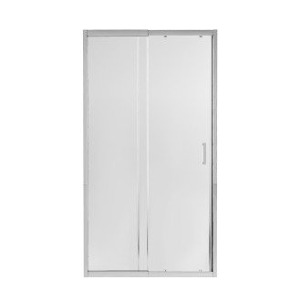 Душові двері в нішу Qtap Taurus CRM201-11.C6 97-108x200 см, скло Clear 6 мм, покриття CalcLess