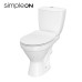 Компакт Cersanit CERSANIA 705 SimpleOn 011 3/6 л с дюропластовым сидением Slim и плавным закрыванием c функцией простого снятия