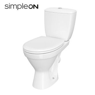 Компакт Cersanit CERSANIA 704 SimpleOn 011 3/6 л з дюропластовим сидінням та плавним закриванням і функцією простого зняття